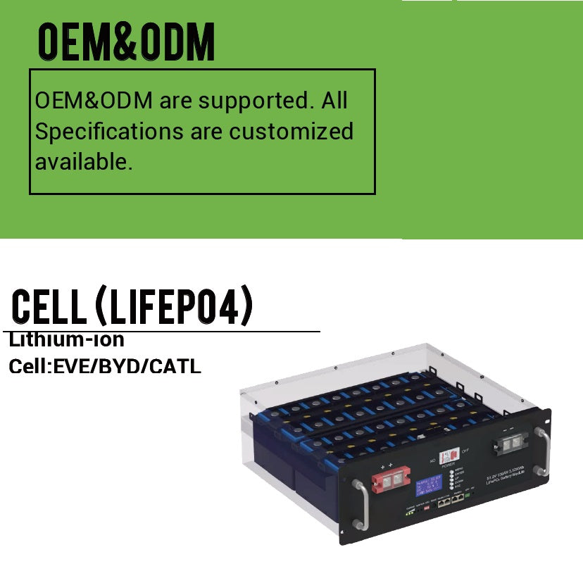 51.2V 100AH LiFePo4 Rack Storage System Modular– LONKING